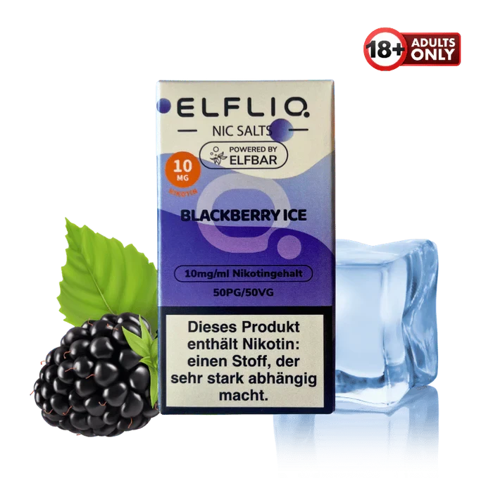 Elfliq Nikotinsalz Liquid blackberry ice 10mg